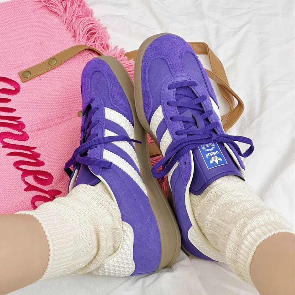 Adidas Originals GAZELLE INDOOR 麂皮 紫色 紫羅蘭 復古 男女鞋 復古鞋 德訓鞋  IF1806