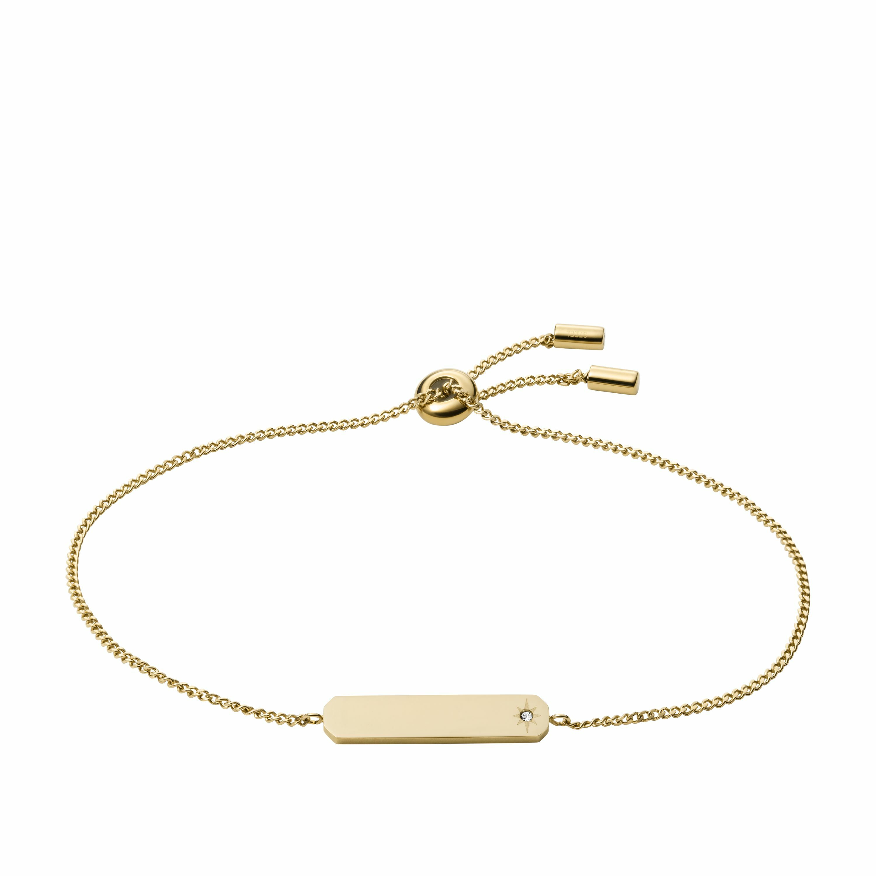 Drew 方條不鏽鋼手鍊-金色 JF04018710