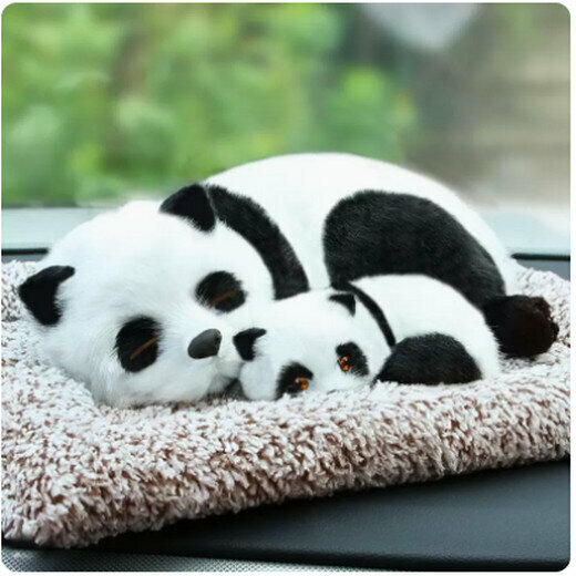 Decorative center console on the hot stroller ([Panda] [Mother and Child Model])