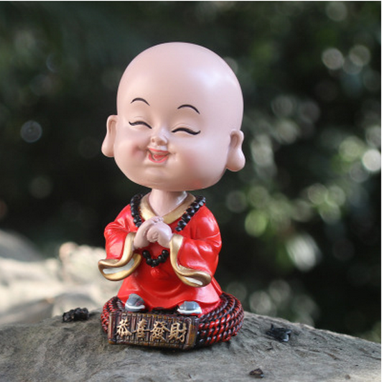 Hot-recommended car accessories: Little Monk, a bobble head [please contact customer service to confirm the delivery style after placing an order]