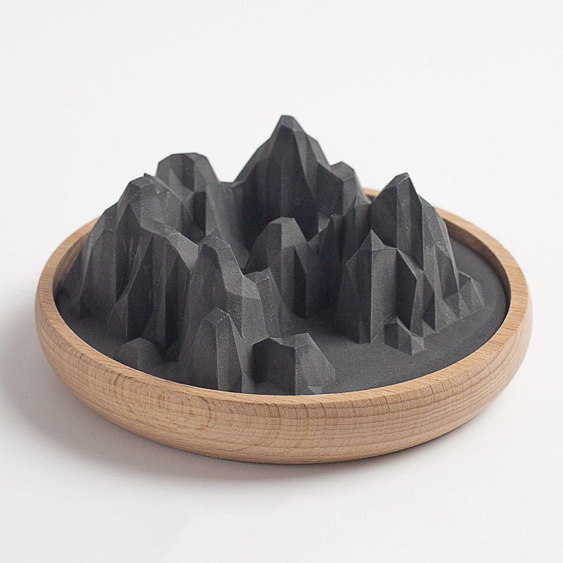 矽藻土原木擴香石∣簡約系列 暗夜群山∣FOHO