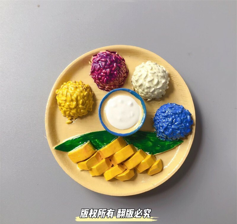 [2 FOR RM10] Thailand Mango Sticky Rice Refrigerator Magnets