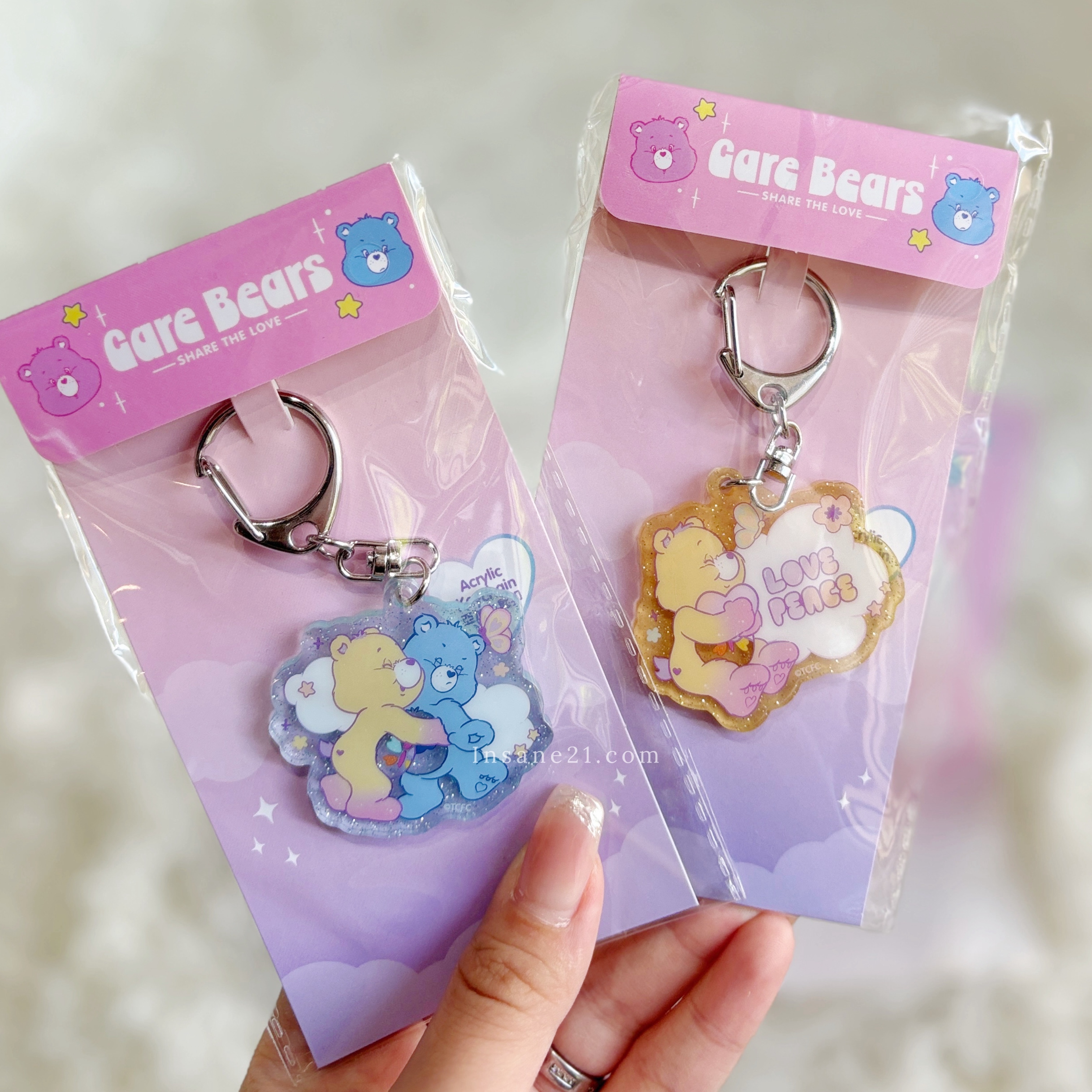 CARE BEARS彩虹熊 壓克力吊飾 鑰匙圈 代購