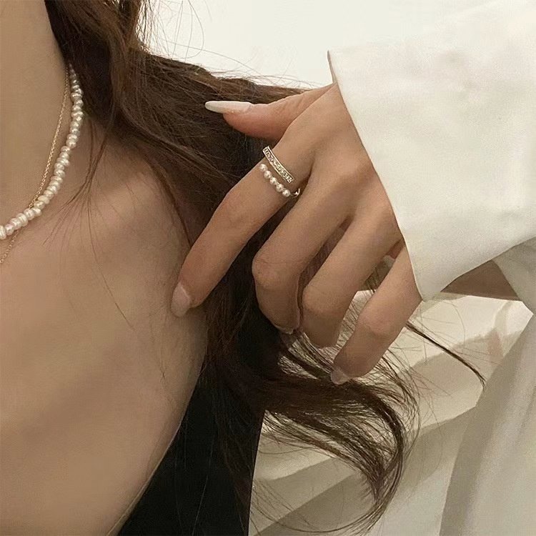 簡約珍珠戒指