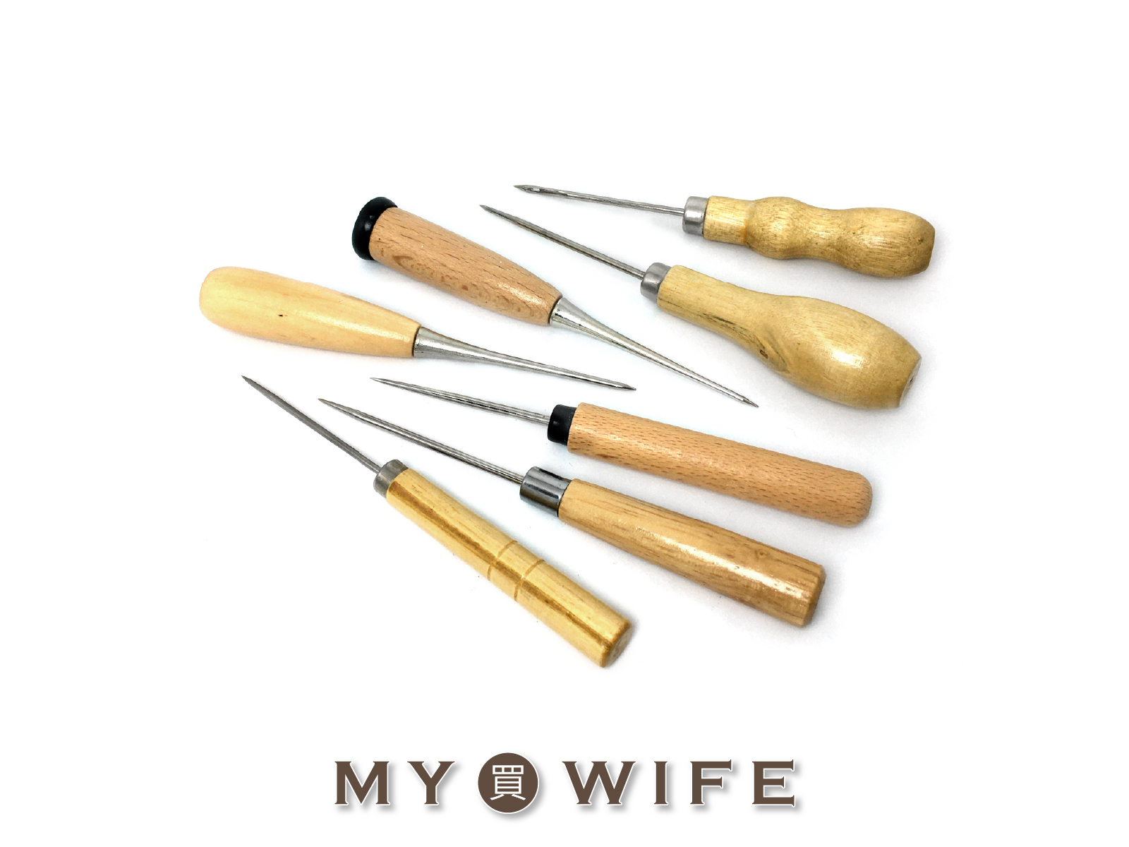 各式原木尖錐_木柄椎子/千枚通/錐子