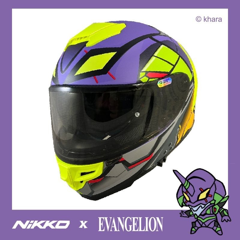 NIKKO N806 初號機  EVA 新世紀福音戰士 限量聯名款 全罩 內墨片