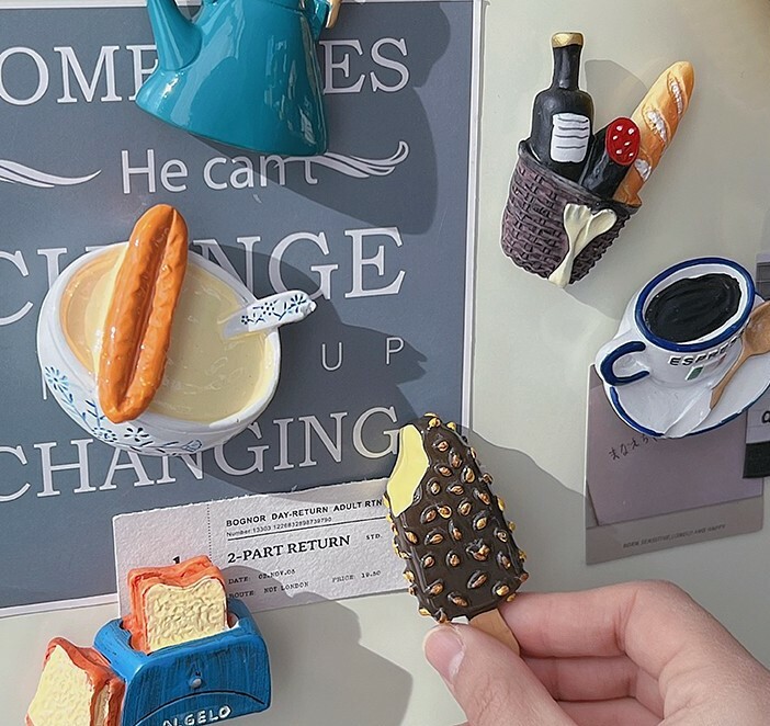 [3 FOR RM10] Realistic Food Refrigerator Magnets