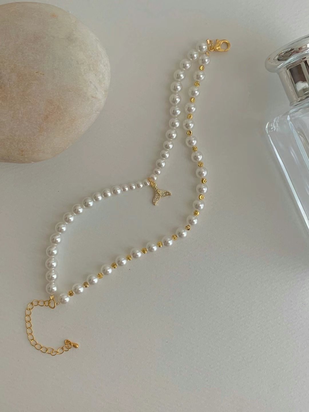 氣質珍珠魚尾手鏈