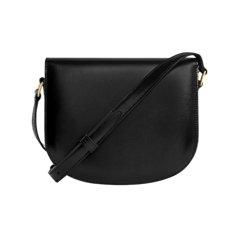 CELINE Besace Clea 凱旋門金扣 亮面 牛皮革 手袋