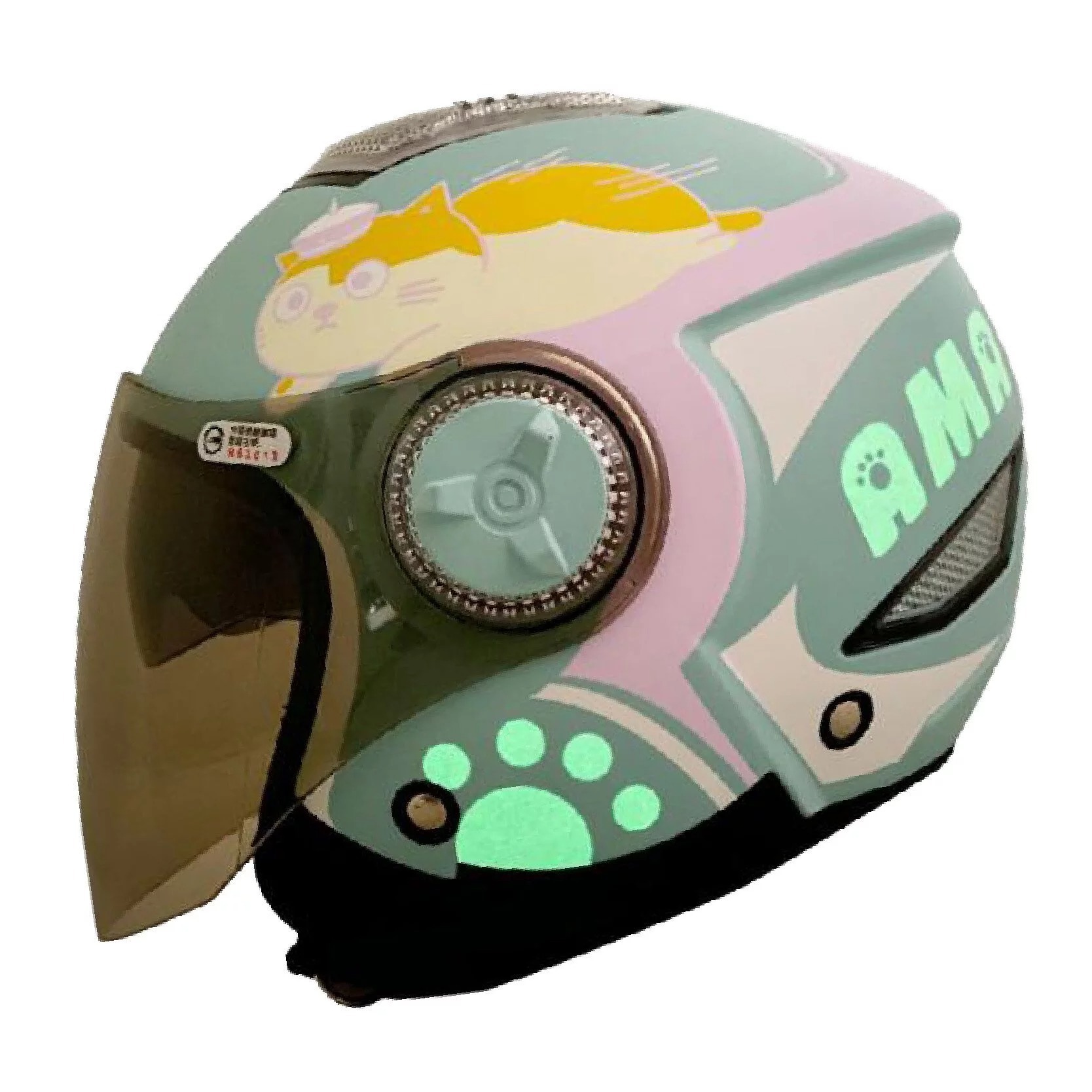 NIKKO #5 追風阿瑪 彩繪 3/4罩式 聯名 夜光效果