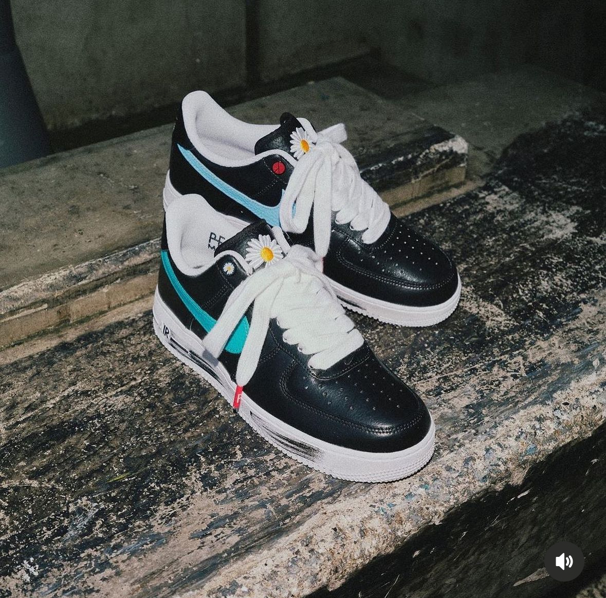 Peacemiusone x Nike Air Force 1 黑白色 鴛鴦 塗鴉 刮刮樂 小雛菊 GD 權志龍 AQ3692-004/預購