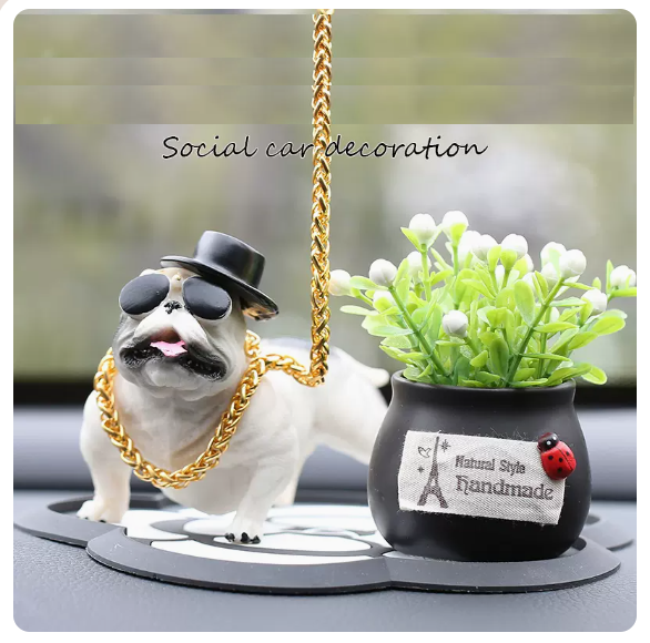 Hot recommendation car interior (hat model [white] + [black auspicious fruit] + camellia cushion * 1 + 4 cores)