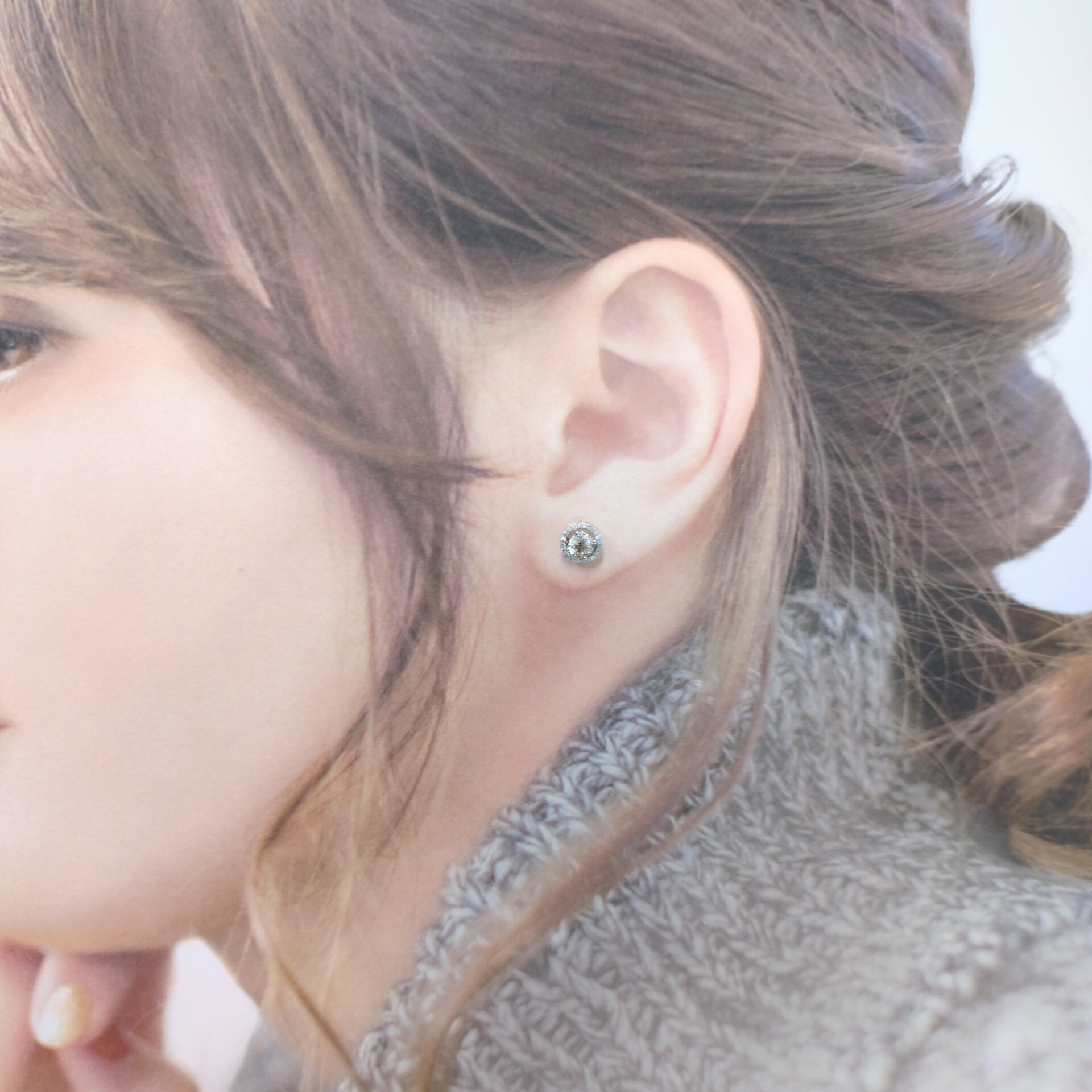 18K White Gold 0.79ct Diamond Earrings