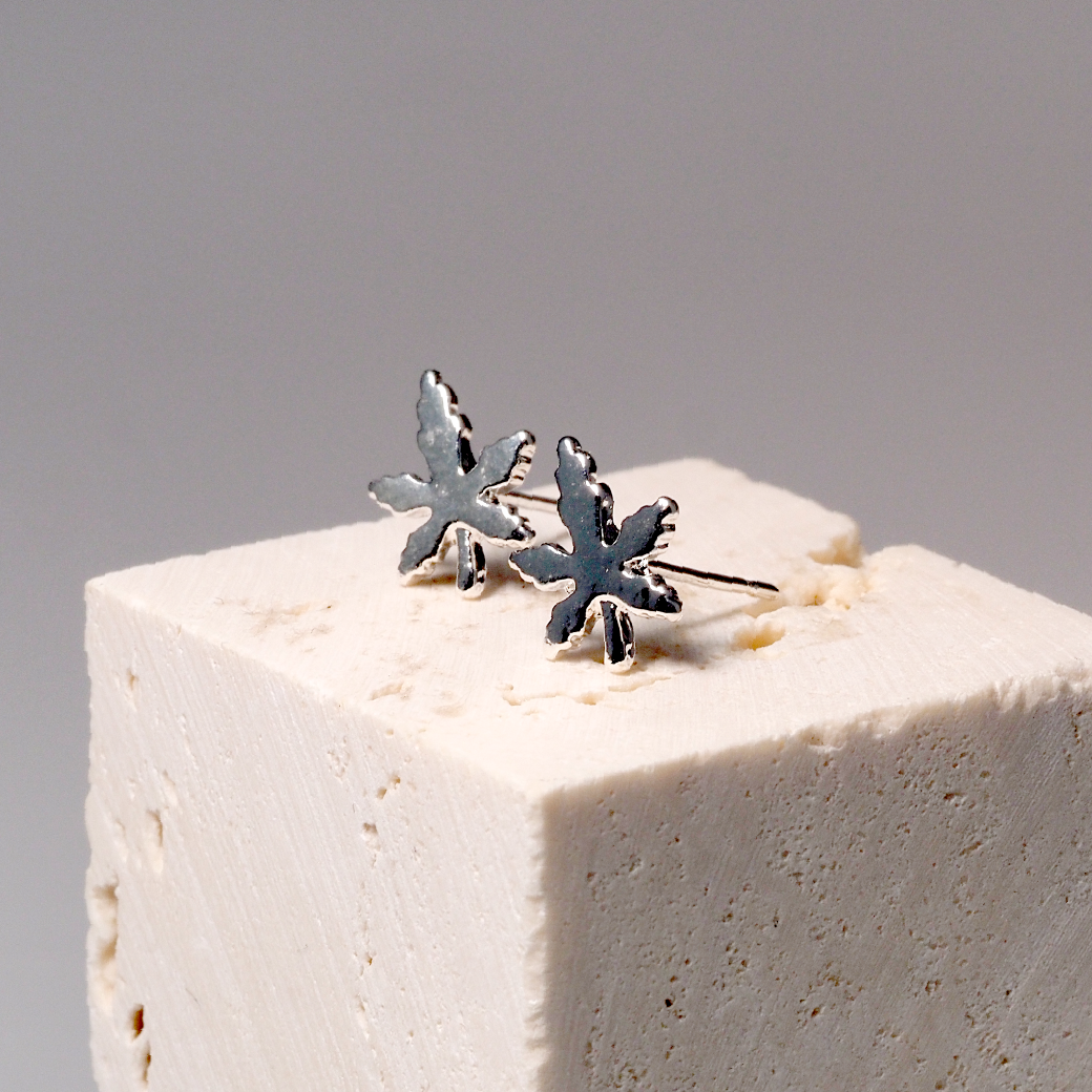 【AOI】今天不喝甜的飲料了-S925純銀耳針