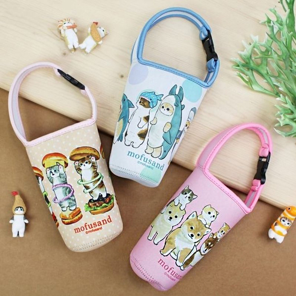 貓福珊迪｜水壺袋 飲料提袋 冰霸杯環保套