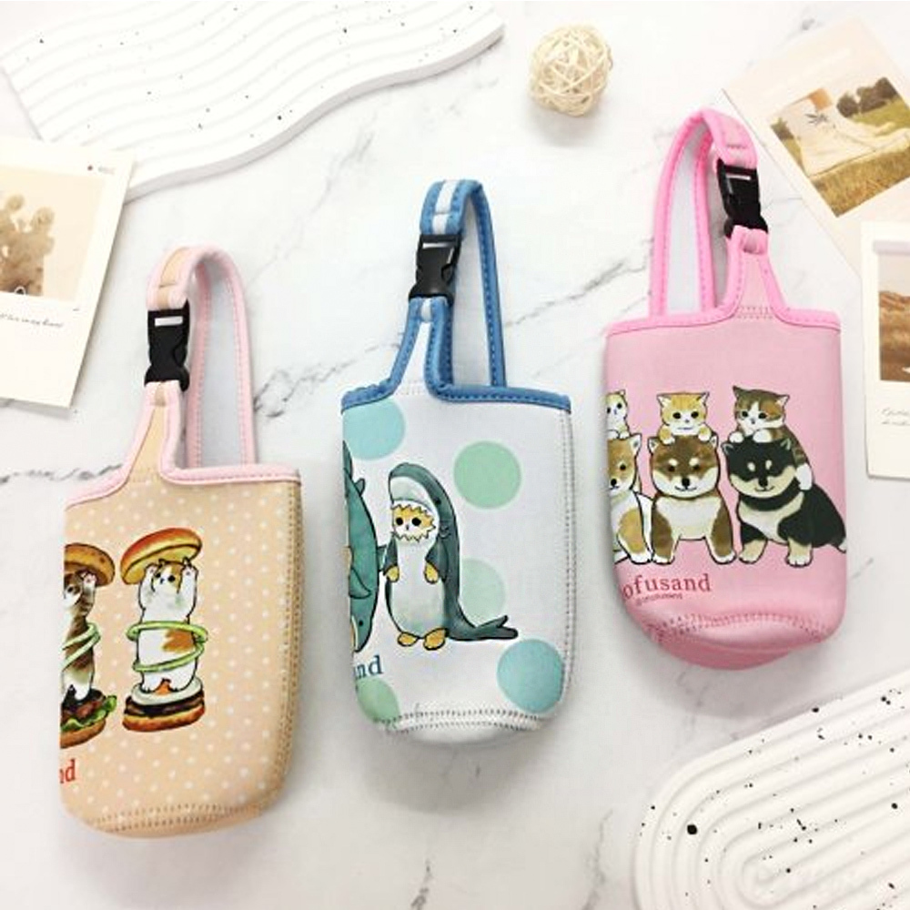 貓福珊迪｜水壺袋 飲料提袋 冰霸杯環保套