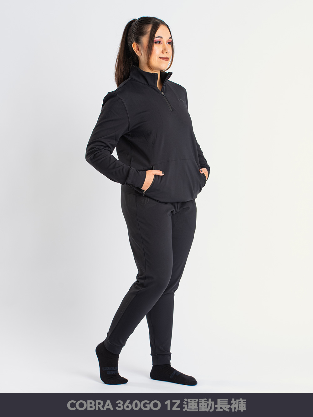 A7｜𝐂𝐨𝐛𝐫𝐚 360 Go 𝟭𝐙 運動束口褲- 鋼鐵黑( 男女皆可穿)