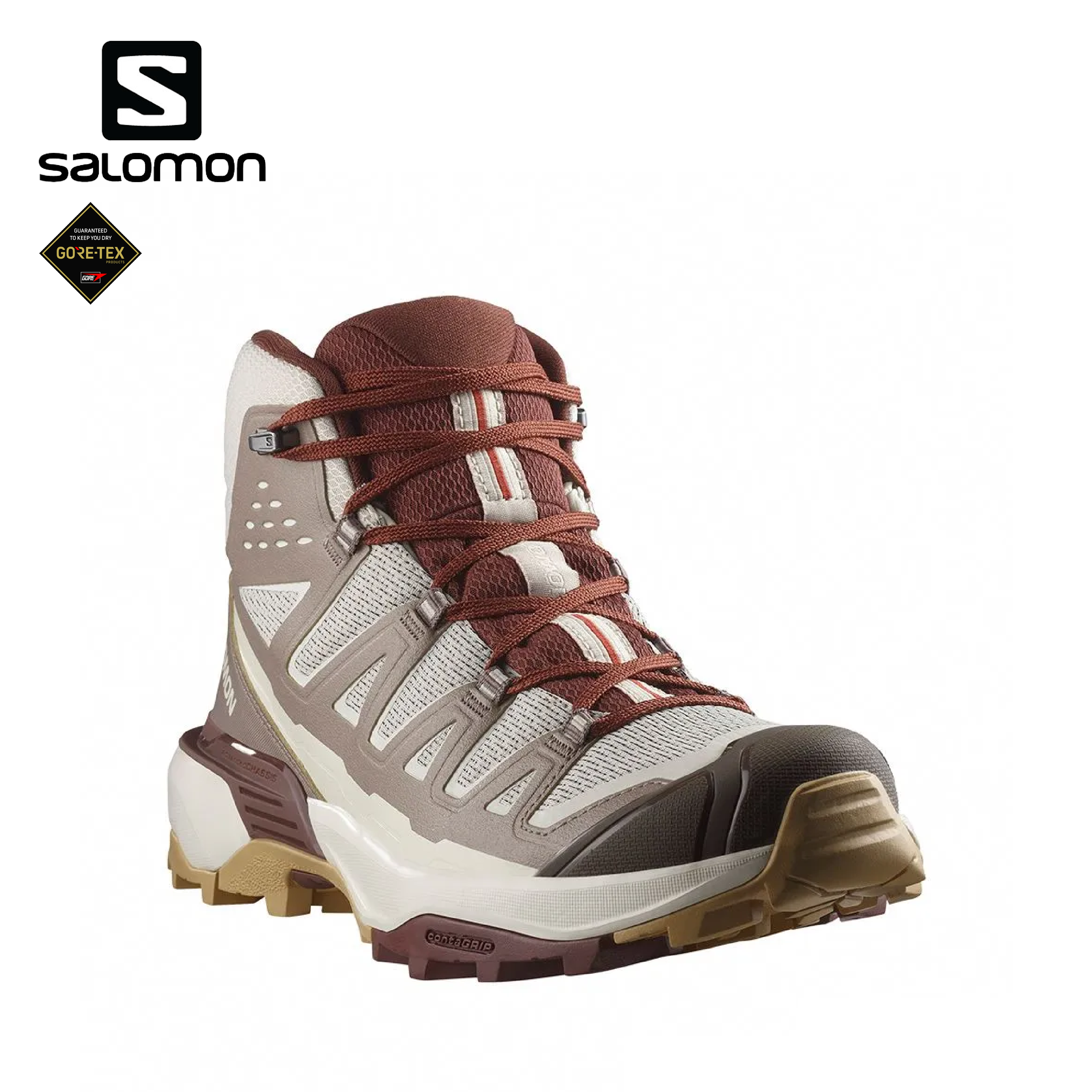 Salomon 法國 X ULTRA 360 EDGE GTX 中筒登山鞋 女款 (銀) 登山/健行/旅遊 33SL476986