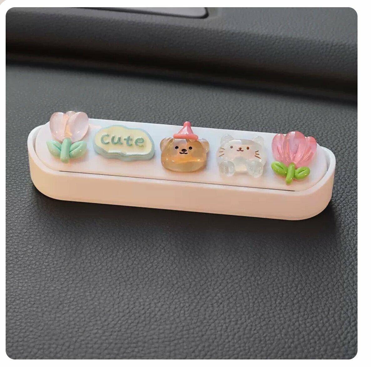 熱推車載臨時停車移車牌擺件(白色號碼牌 可愛熊貓)