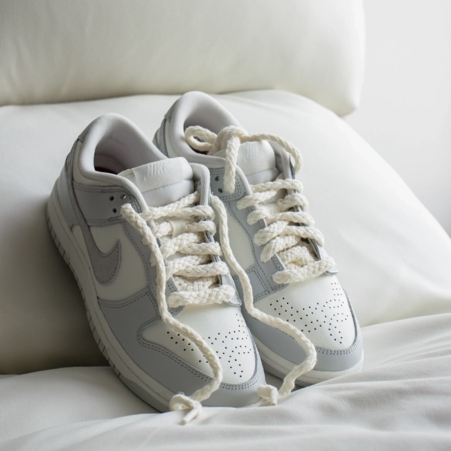 Nike Dunk Low W " Needle Thread " 浮雕 麻繩 骨白 灰白 FJ4553-133