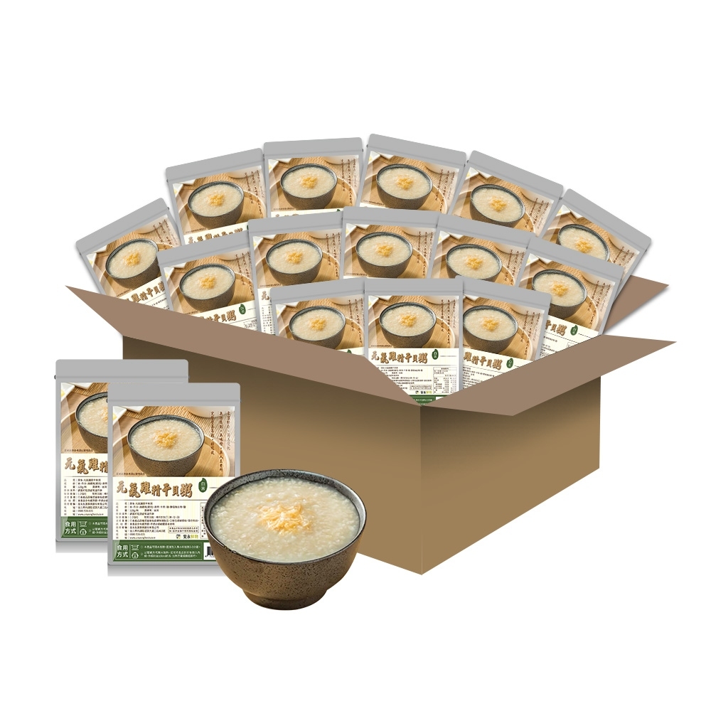 任選組合【安永鮮物】元氣雞精干貝粥(結帳再享9折優惠)