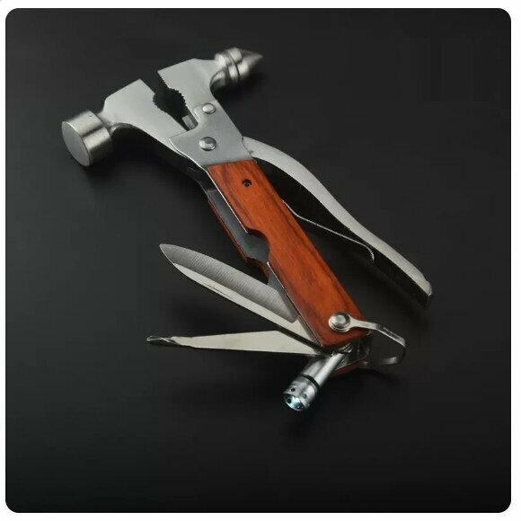 The most popular multifunctional vehicle safety hammer (cone safety hammer with light)