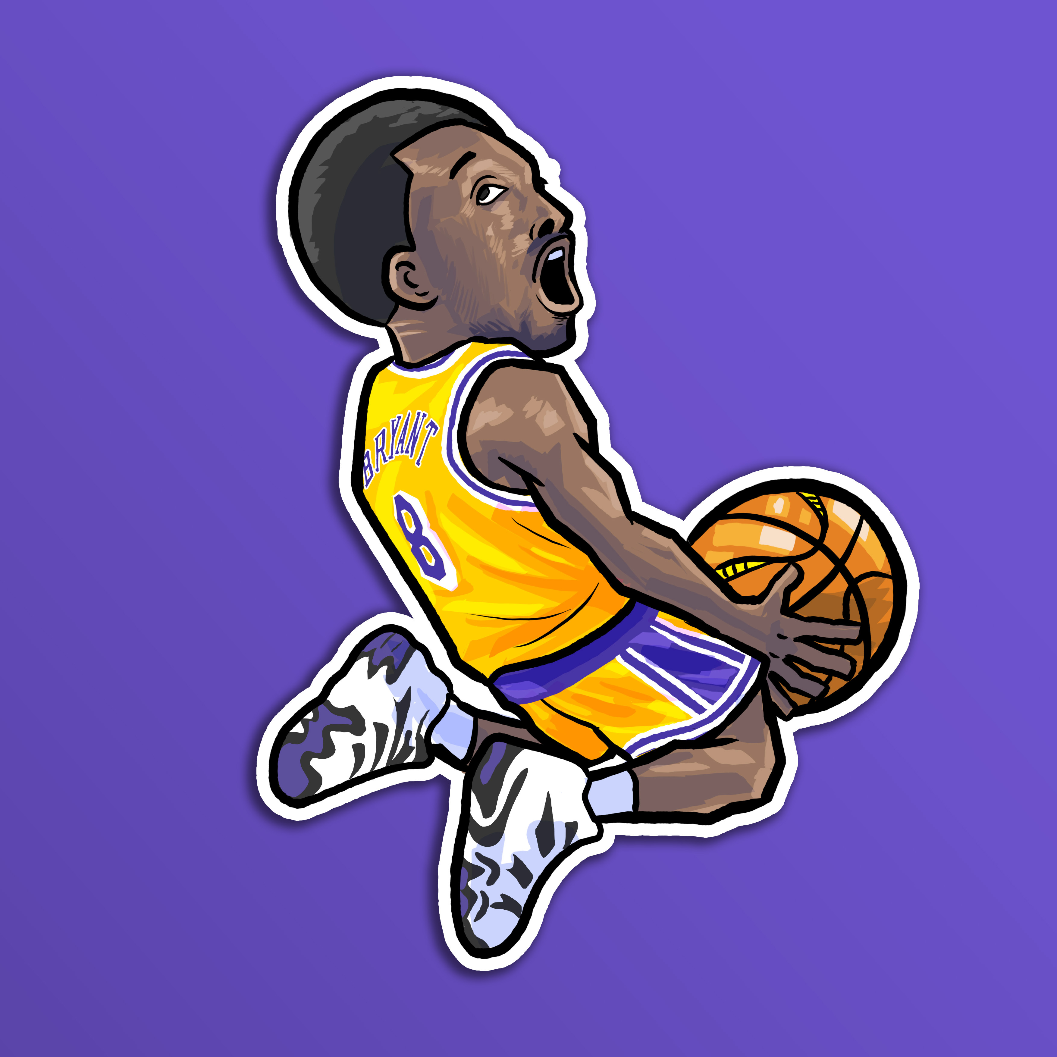 No.8 Kobe Bryant 貼紙