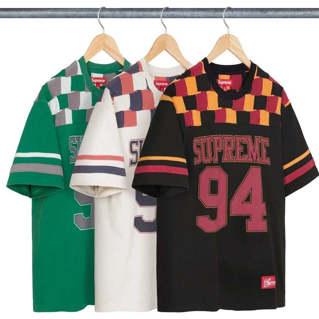 2024AW SUPREME PATCHWORK YOKE FOOTBALL TOP 足球衫 球衣 現貨