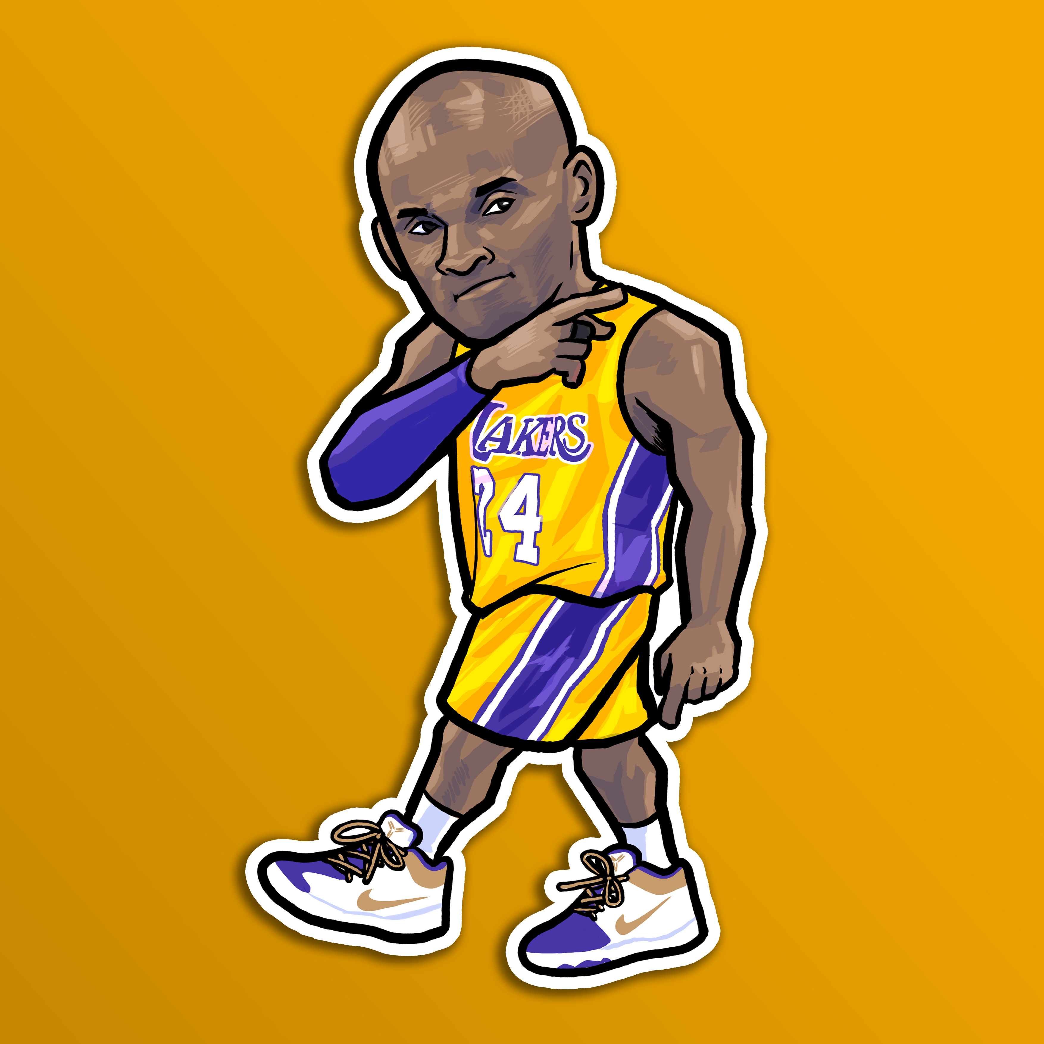 No.24 Kobe Bryant 貼紙