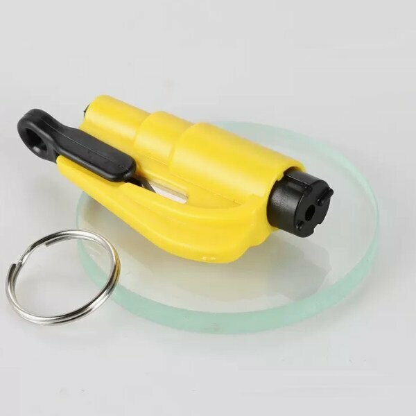 Popular car safety hammer (round standard model (yellow))