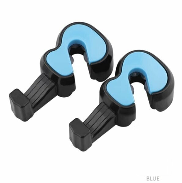 Popular model (1 pair set) car seat back storage hook (violin pair set blue)
