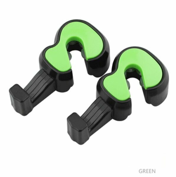 Popular model (1 pair set) car seat back storage hook (violin pair set in green)