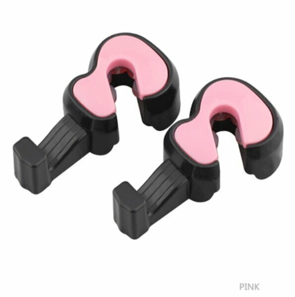 Popular model (1 pair set) car seat back storage hook (violin pair set in pink)