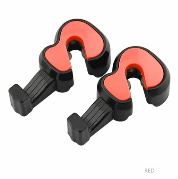 Popular model (1 pair set) car seat back storage hook (violin pair set in red)