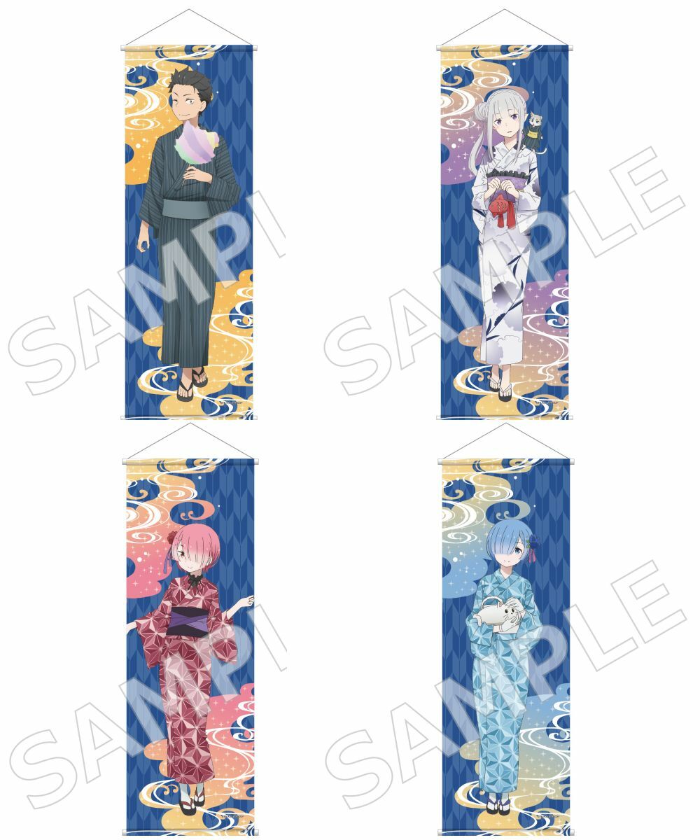 預購-「Re:從零開始的異世界生活」 B2半裁掛軸  七夕ver. 系列 【日本進口精品】