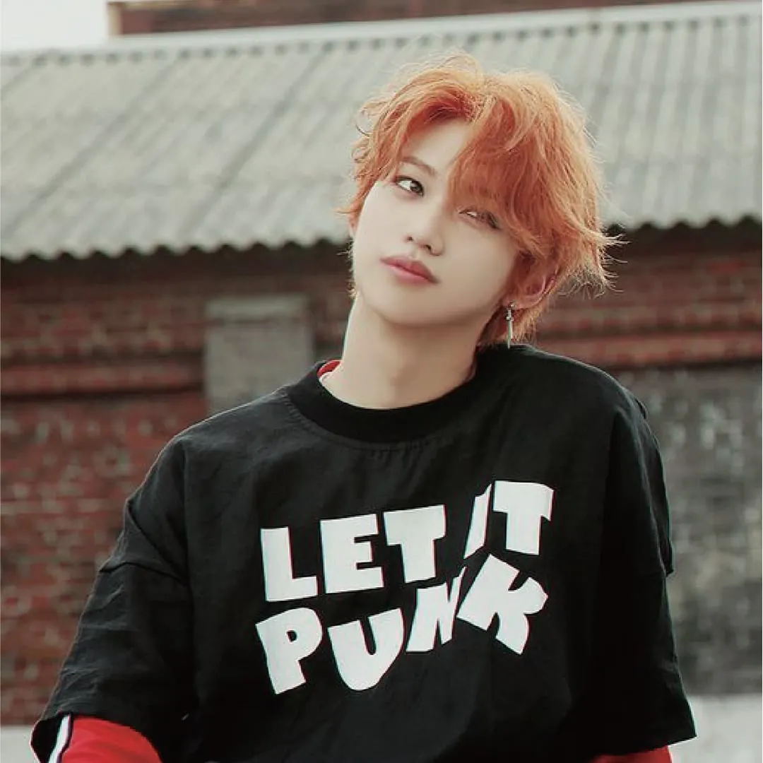 Men's hair color – Coral Orange.