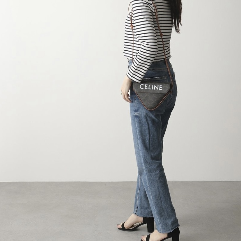 CELINE Triomphe Triangle 印花帆布 手袋