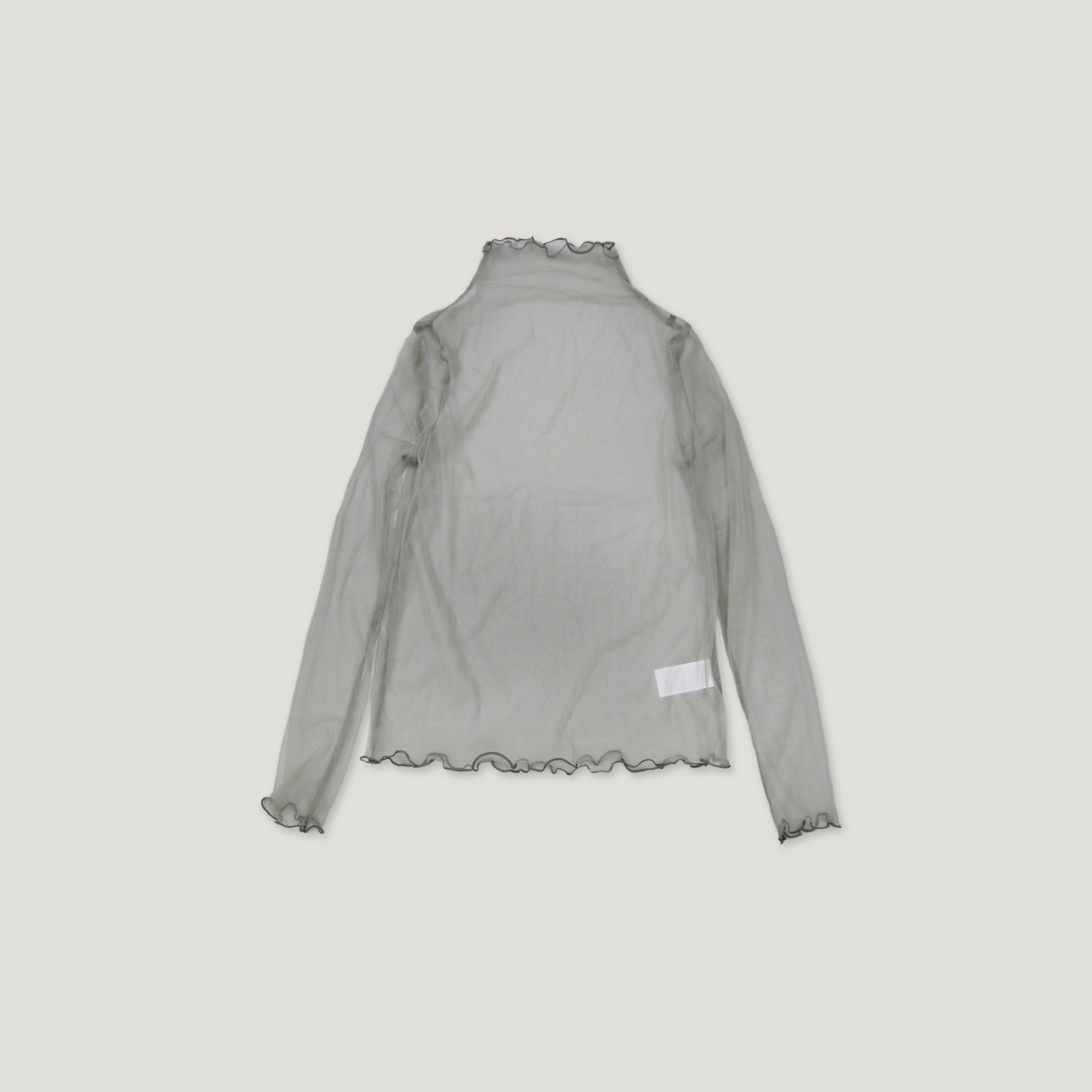 J.P.L. 高領捲邊透紗上衣 ╭ 3色 ╮