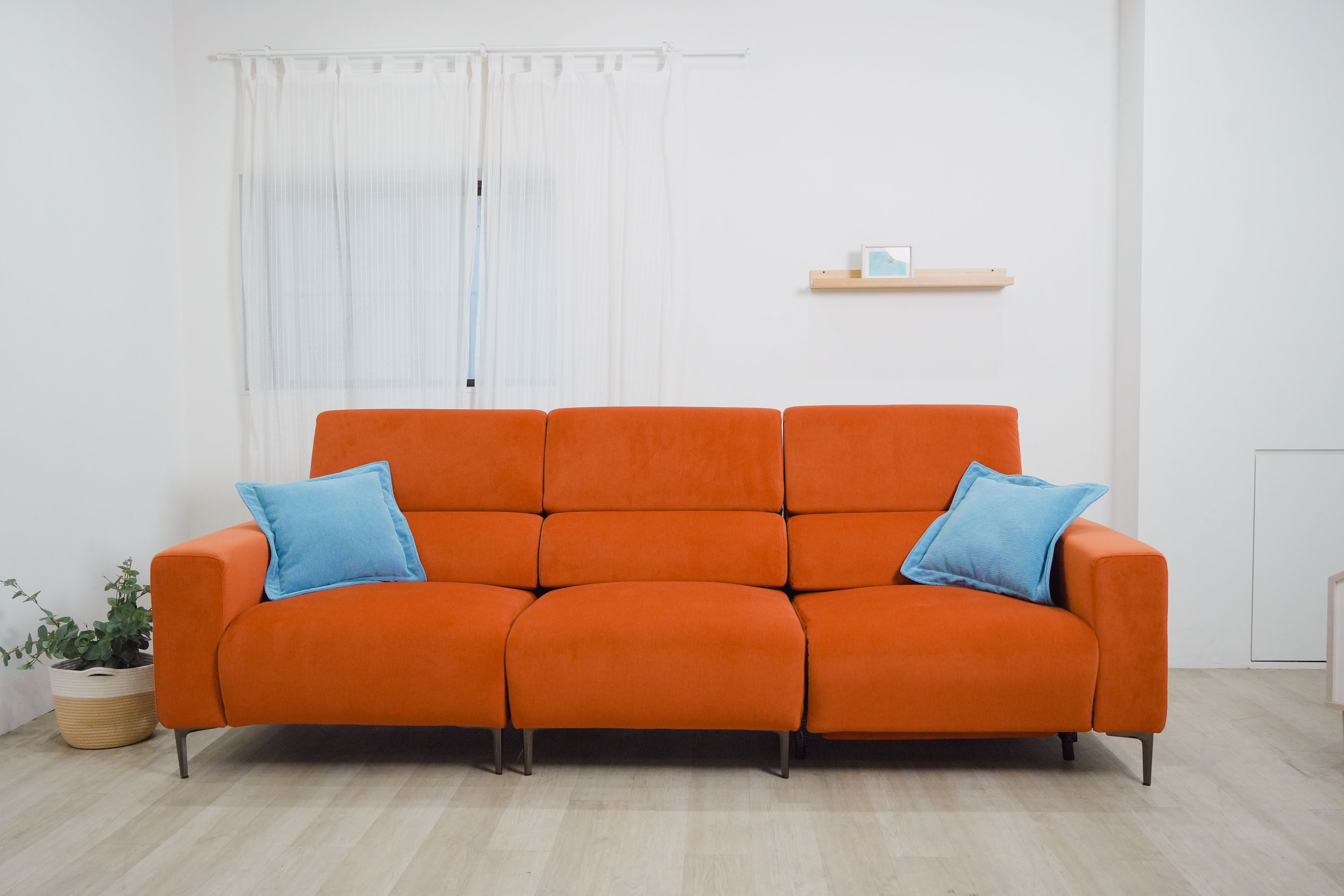 一鍵電動沙發 | 柑橘 可換L型貴妃椅