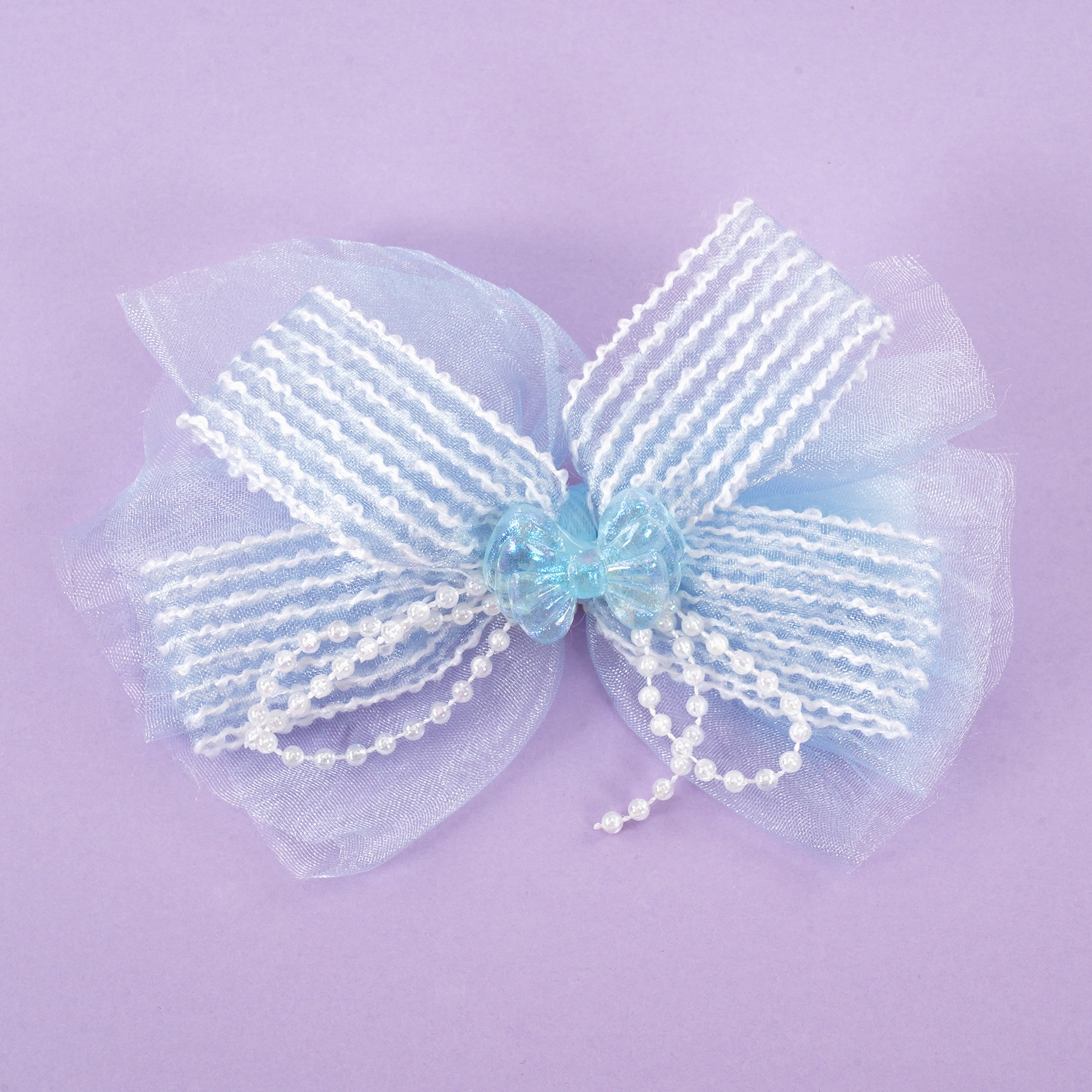 Big Bow with Pearl Hairpin