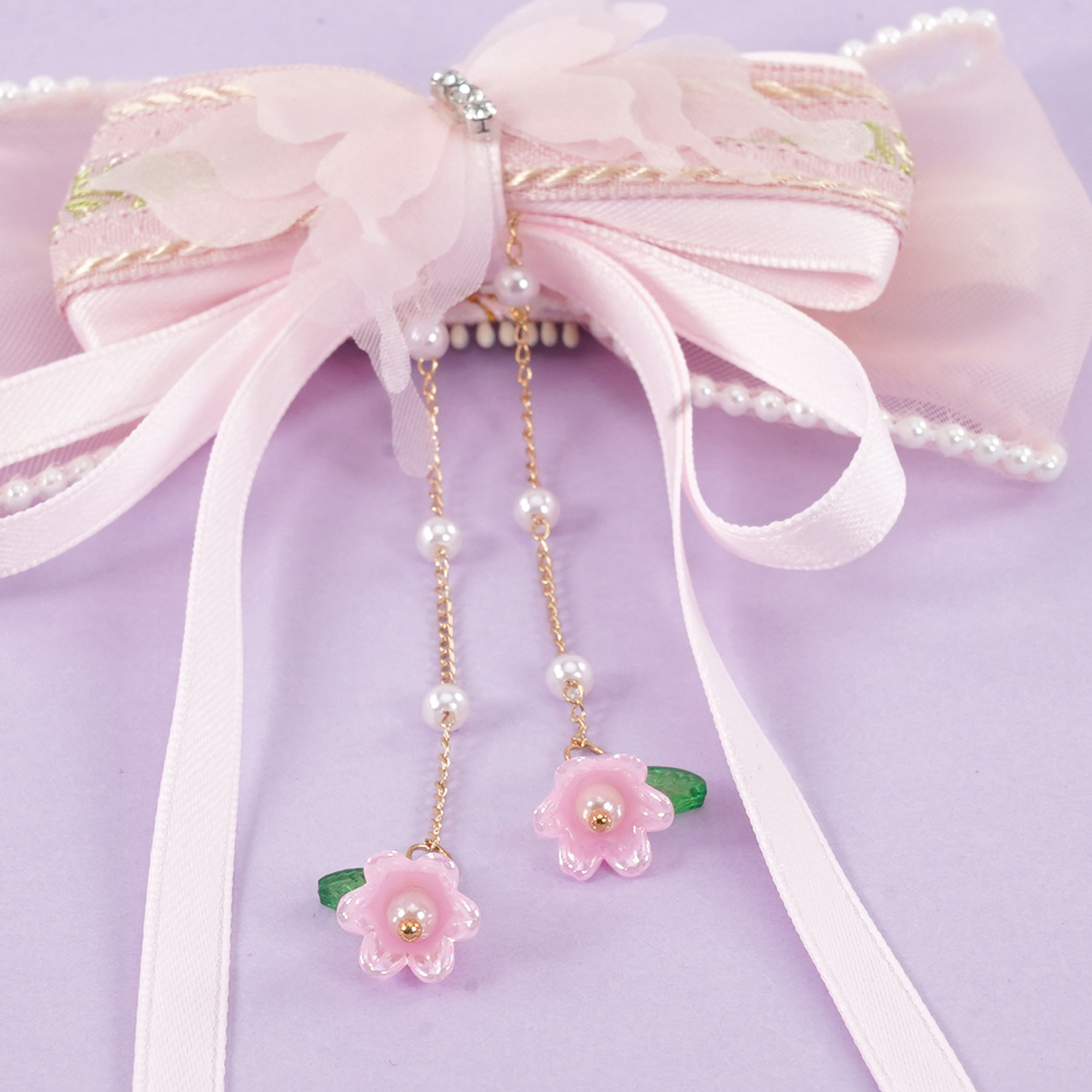 Big Bow with Stone Hairpin