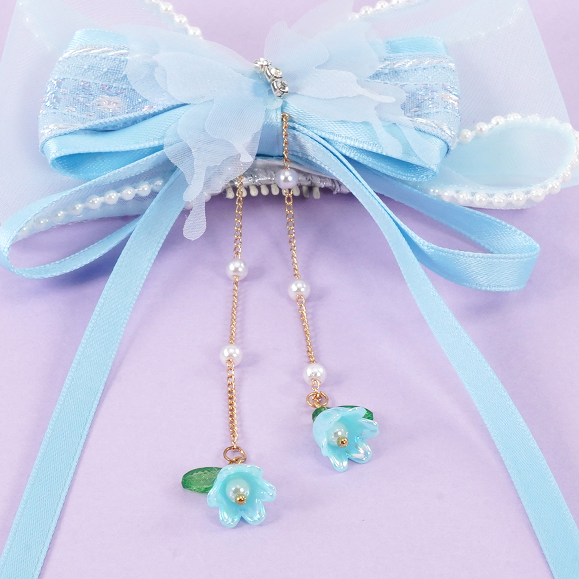 Big Bow with Stone Hairpin