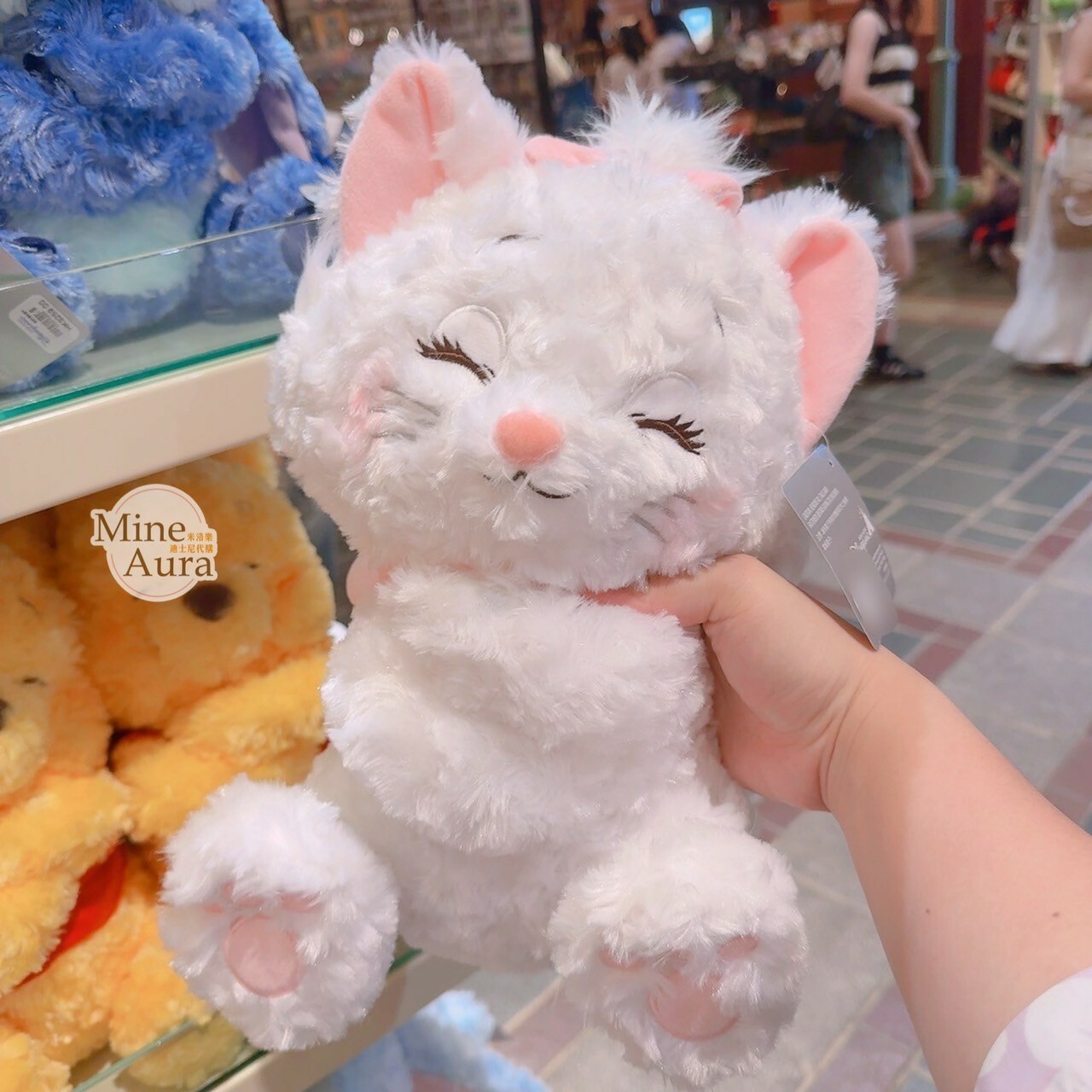 軟綿抱抱系列 瑪莉貓 Marie 笑咪咪 笑顏 絨毛 娃娃 玩偶 貓兒歷險記 The Aristocats -香港迪士尼樂園