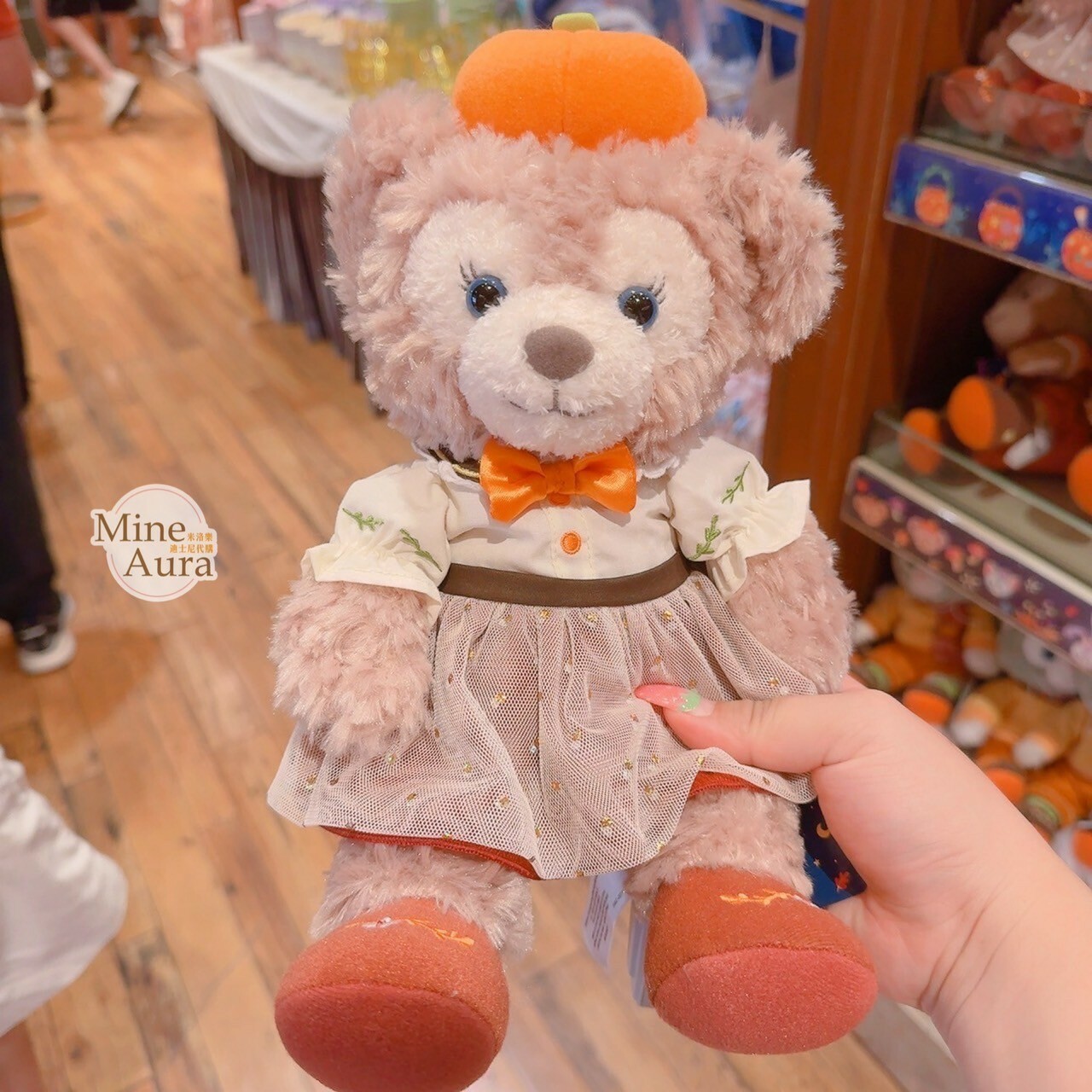 2024 萬聖節限定 達菲 Duffy 與好友們 雪莉玫 ShellieMay 絨毛 SS號 娃娃 玩偶 -香港迪士尼樂園