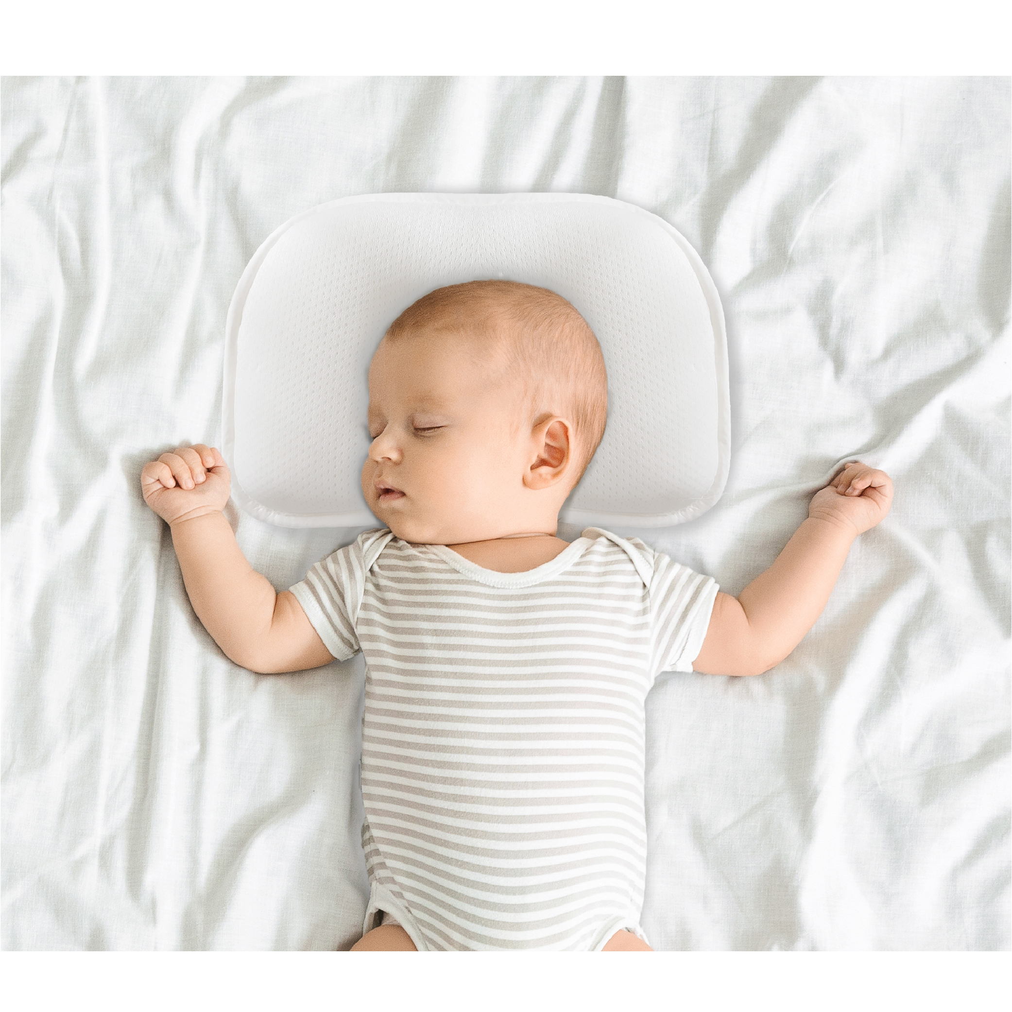 【Nipper】3D嬰兒透氣靜音枕(贈專用枕套)