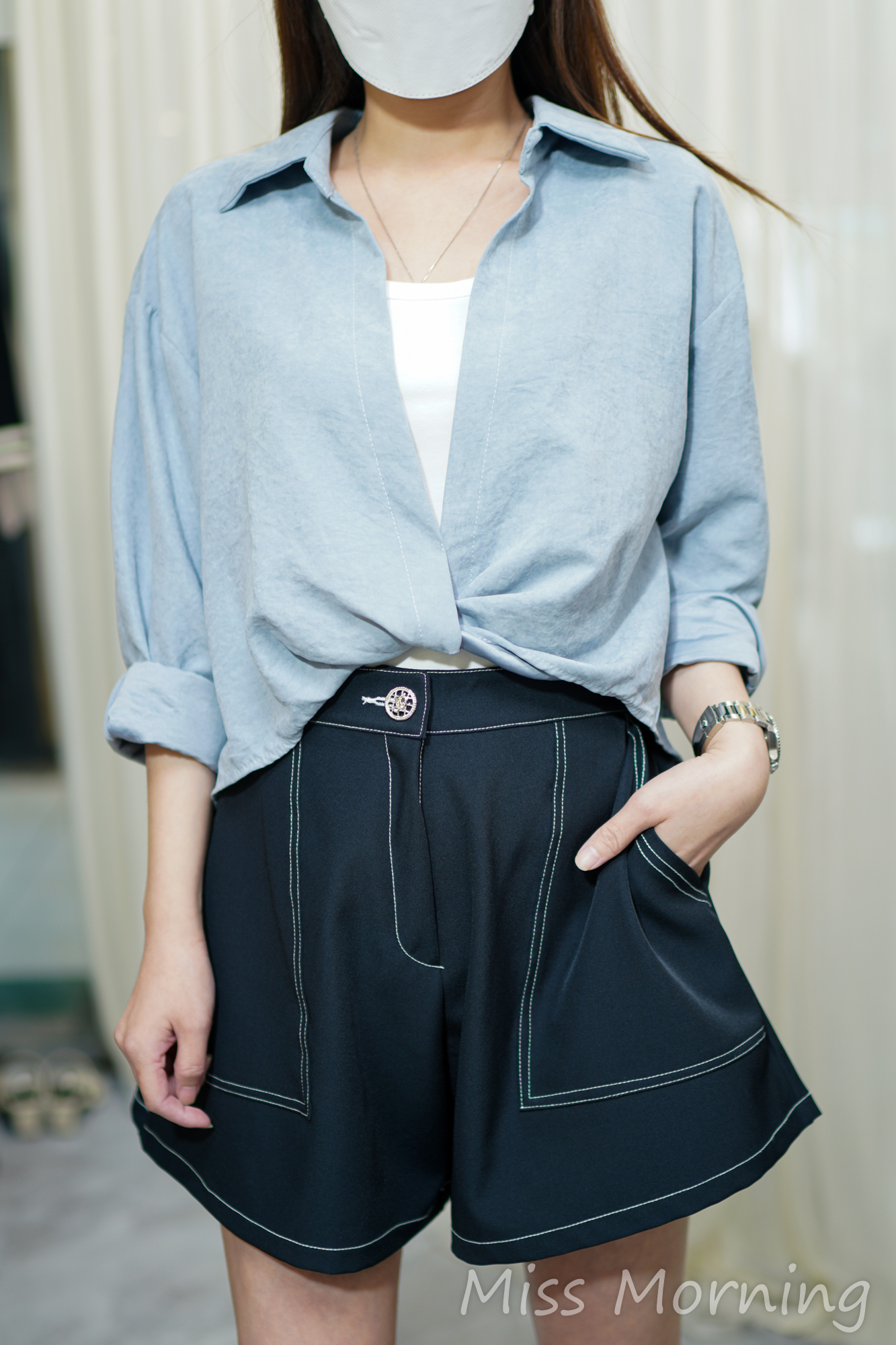 自留一套兩件(14123)&抗皺力特強明線短褲(33807)