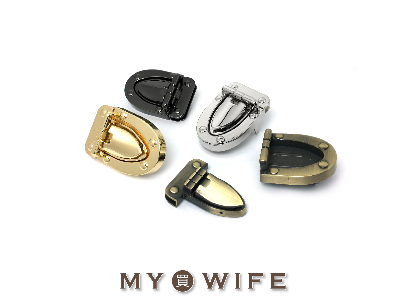 52x35mm合金插扣_公事包/包扣/盾牌/劍型_4色【YR-Y1799】