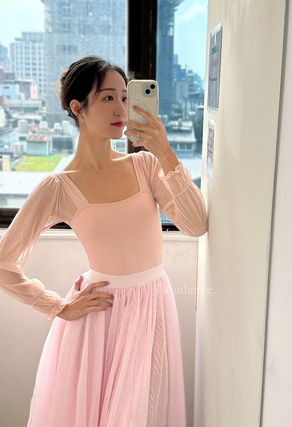 韓國 Messiah【MES-Juliet 網紗長袖舞衣】可放胸墊