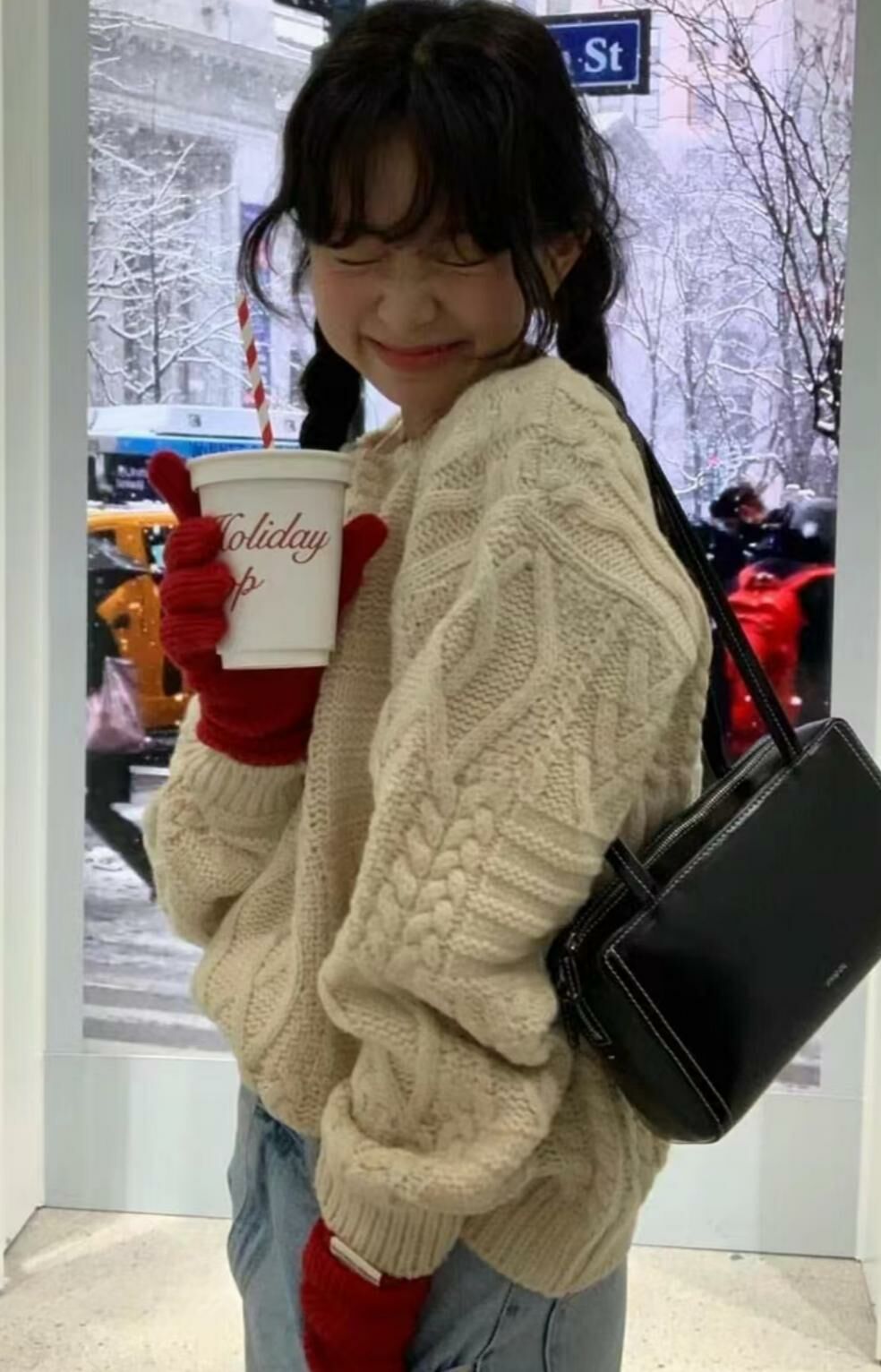 Stand Oil Post Bag(Black)