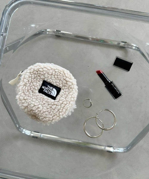 現貨┃THE NORTH FACE FLEECE POUCH ROUND 毛毛 零錢包 米白色